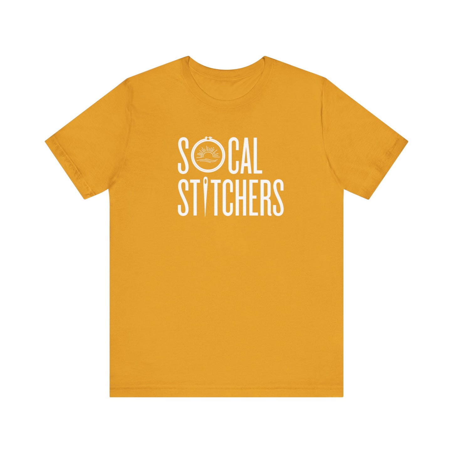 So Cal Stitchers, White Font, Unisex Jersey Short Sleeve Tee