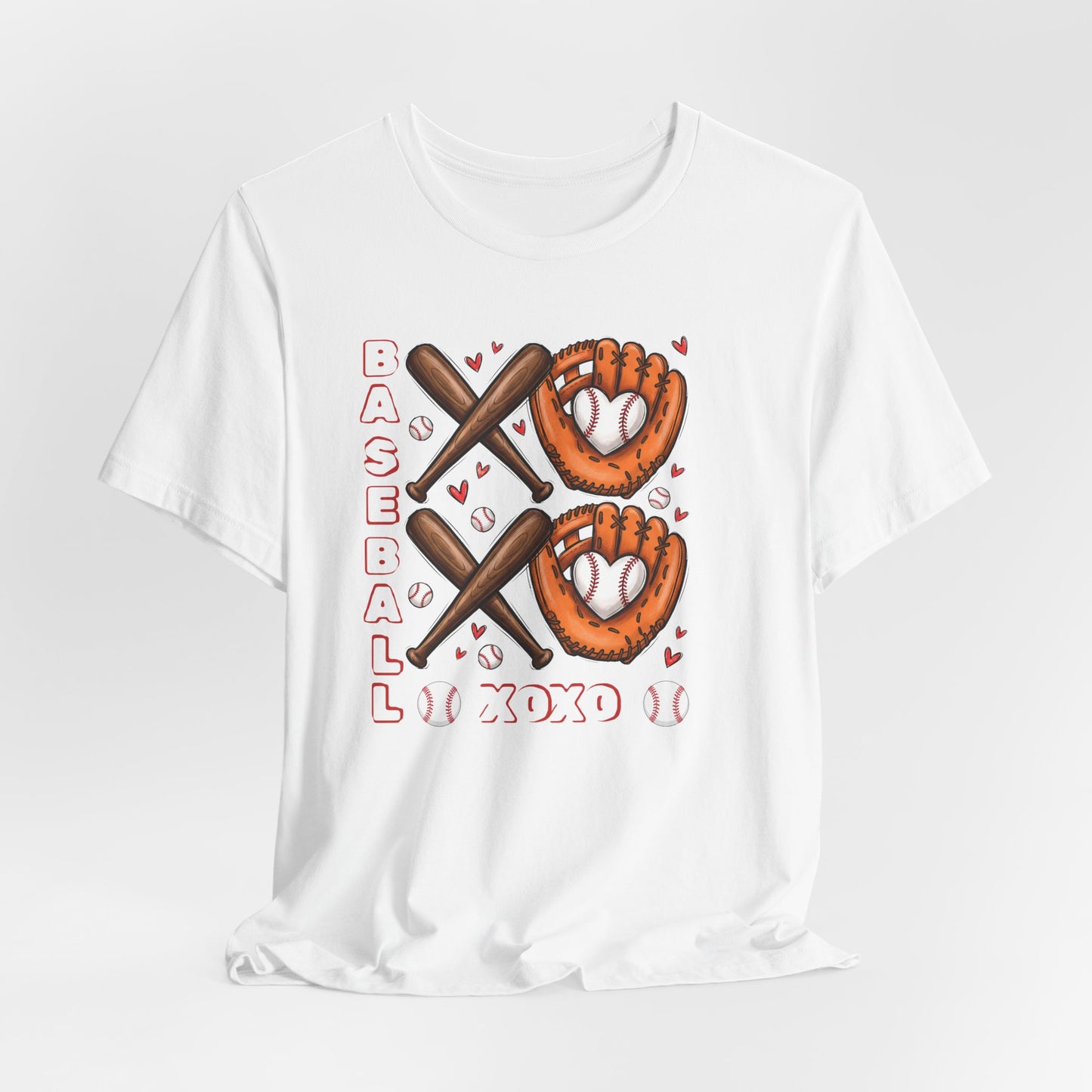 Valentines Day, Baseball XOXO, T-Shirt, Unisex
