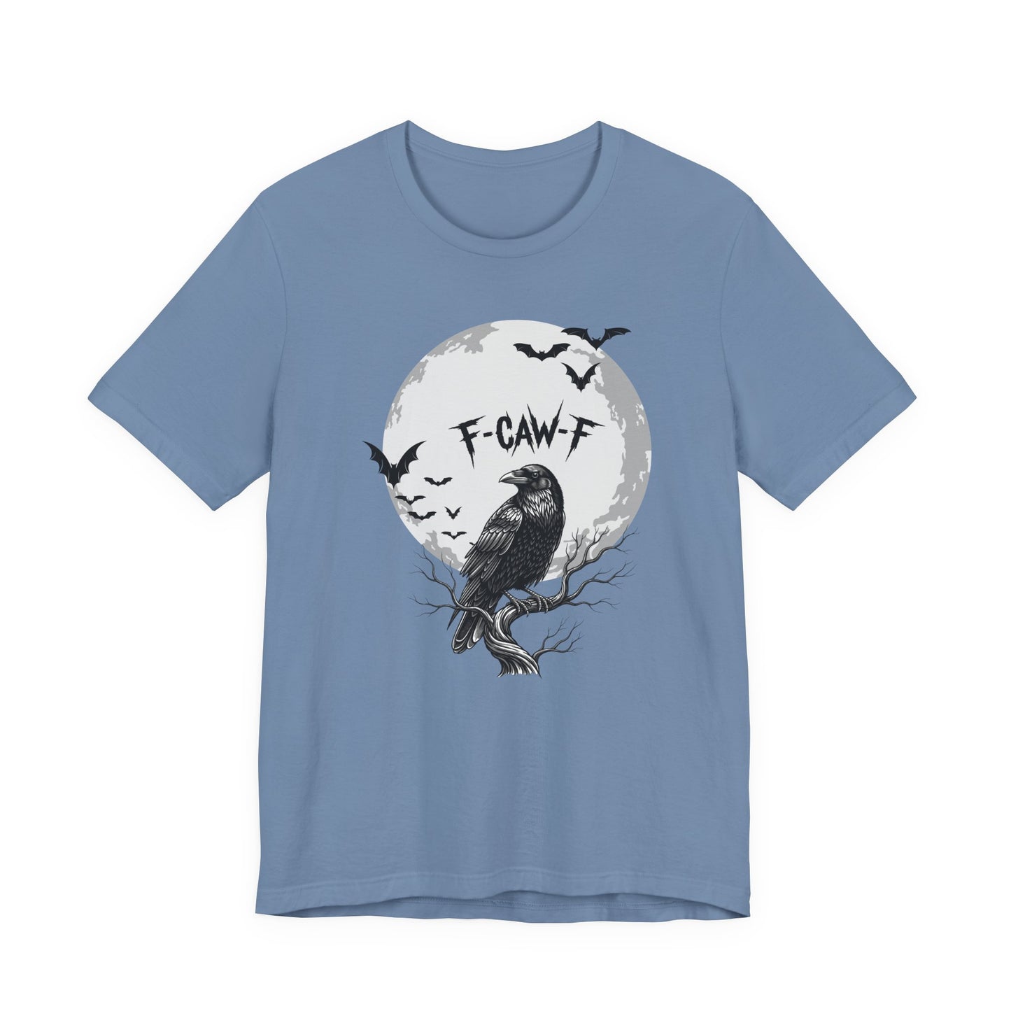 Halloween Crow F Caw F Graphic Tee, Spooky Shirt, Unisex Halloween Shirt