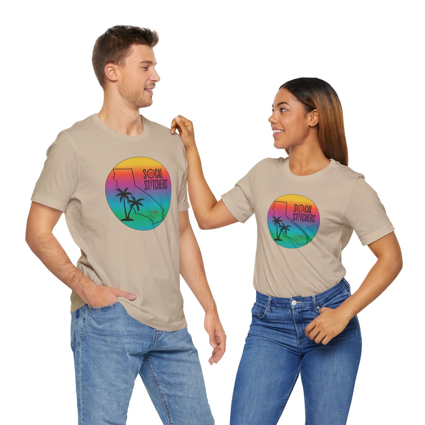 So Cal Stitchers, Tropical, Unisex Jersey Short Sleeve Tee