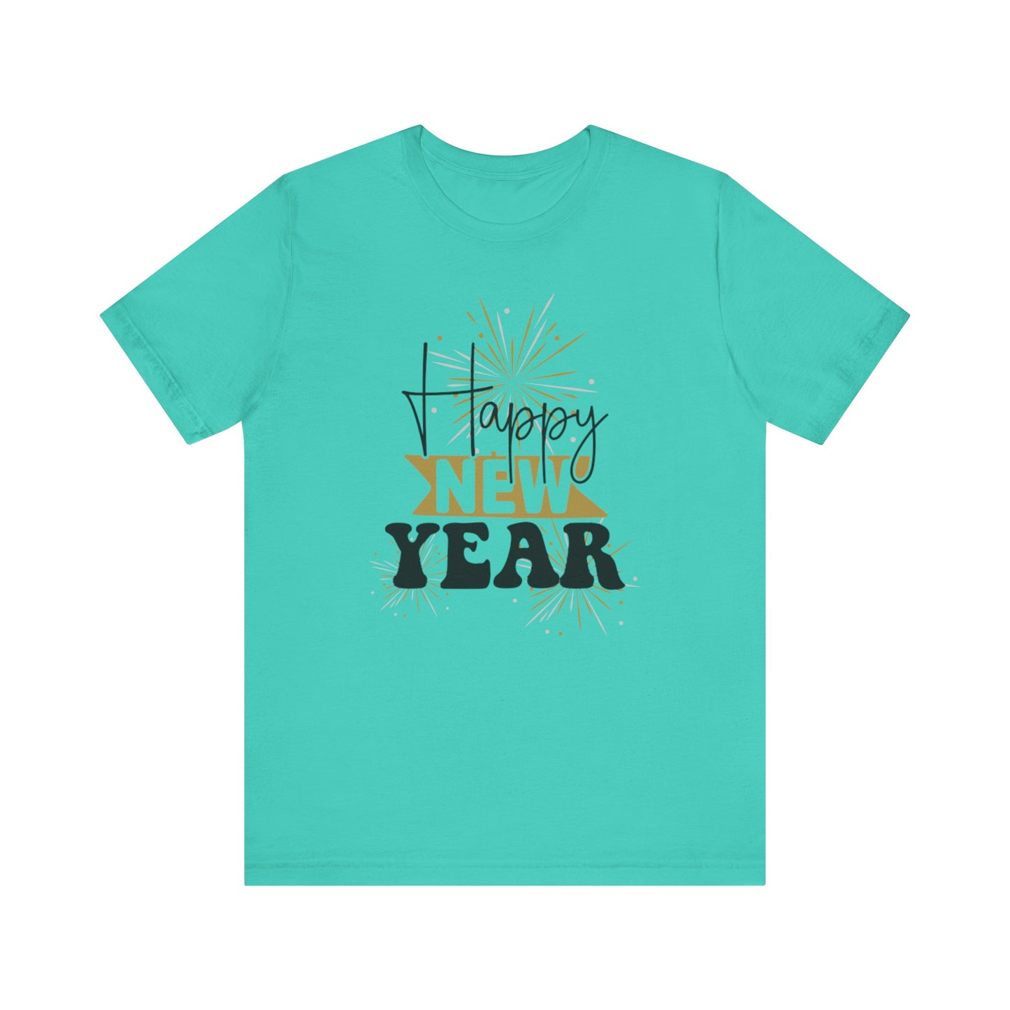 Happy New Year, T-Shirt, Unisex Jersey Short Sleeve Tee, Celebrate, Celebration, Party, New Year