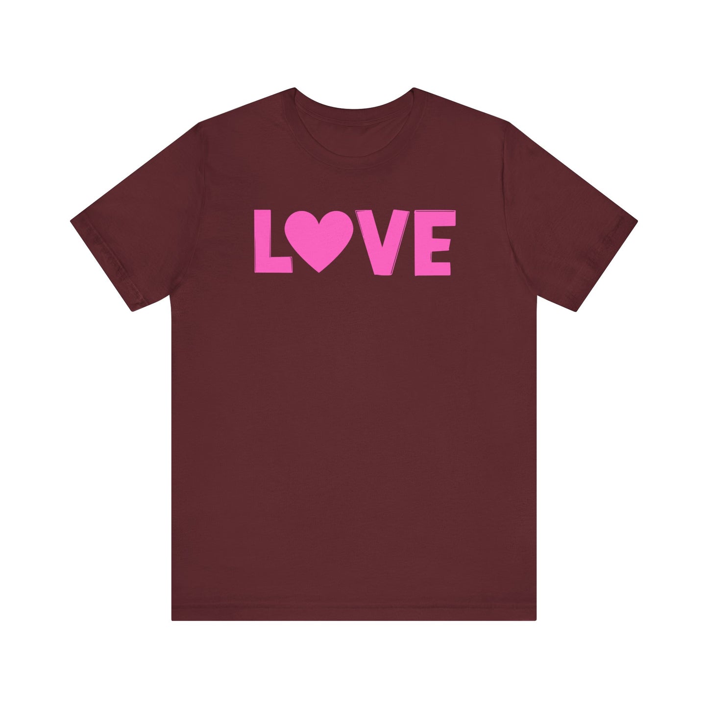 LOVE, Pink, Valentines, T-Shirt, Unisex