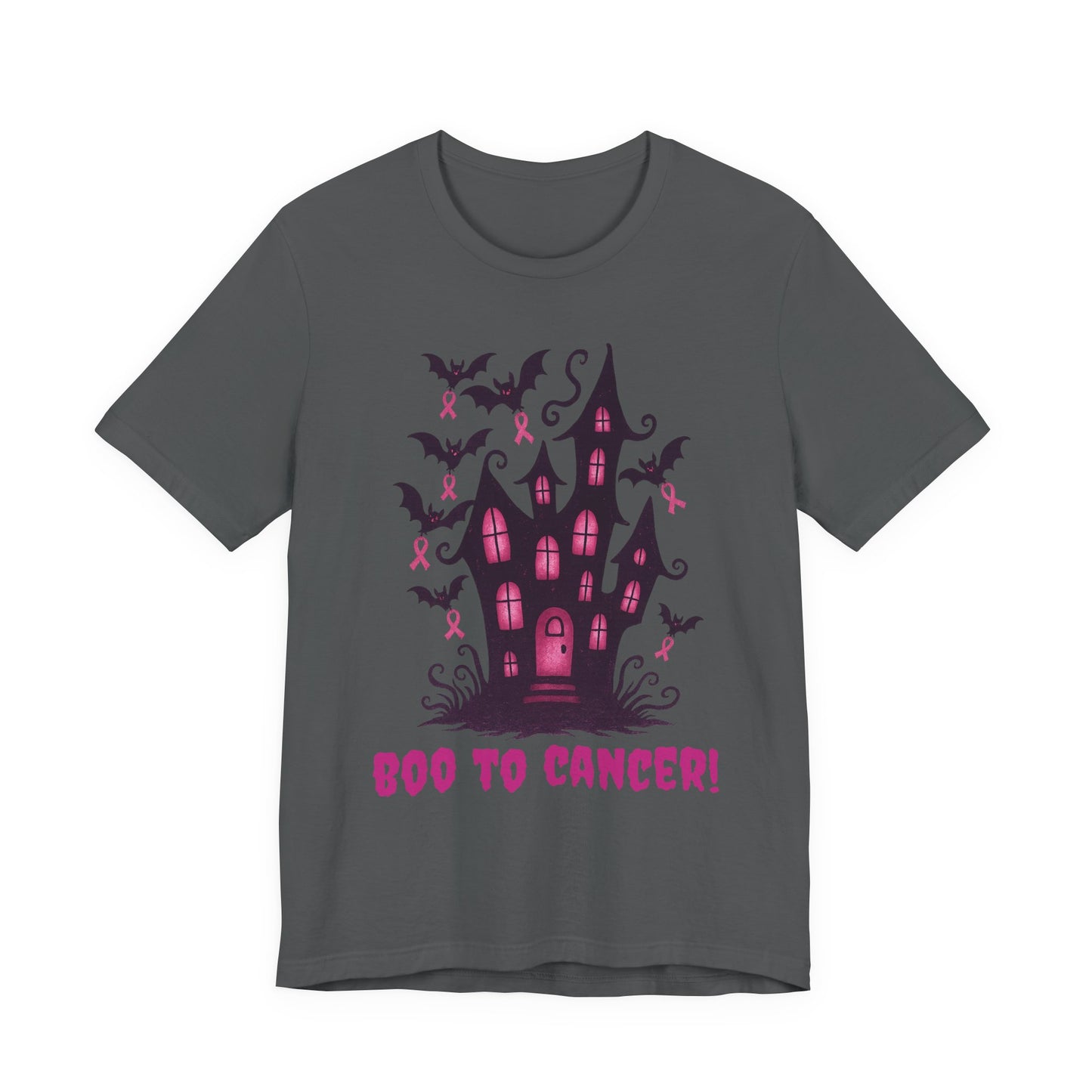 Boo to Cancer, Breast Cancer Awareness Tee, Support T-Shirt, Halloween Themed Breast Cancer Awareness Tee