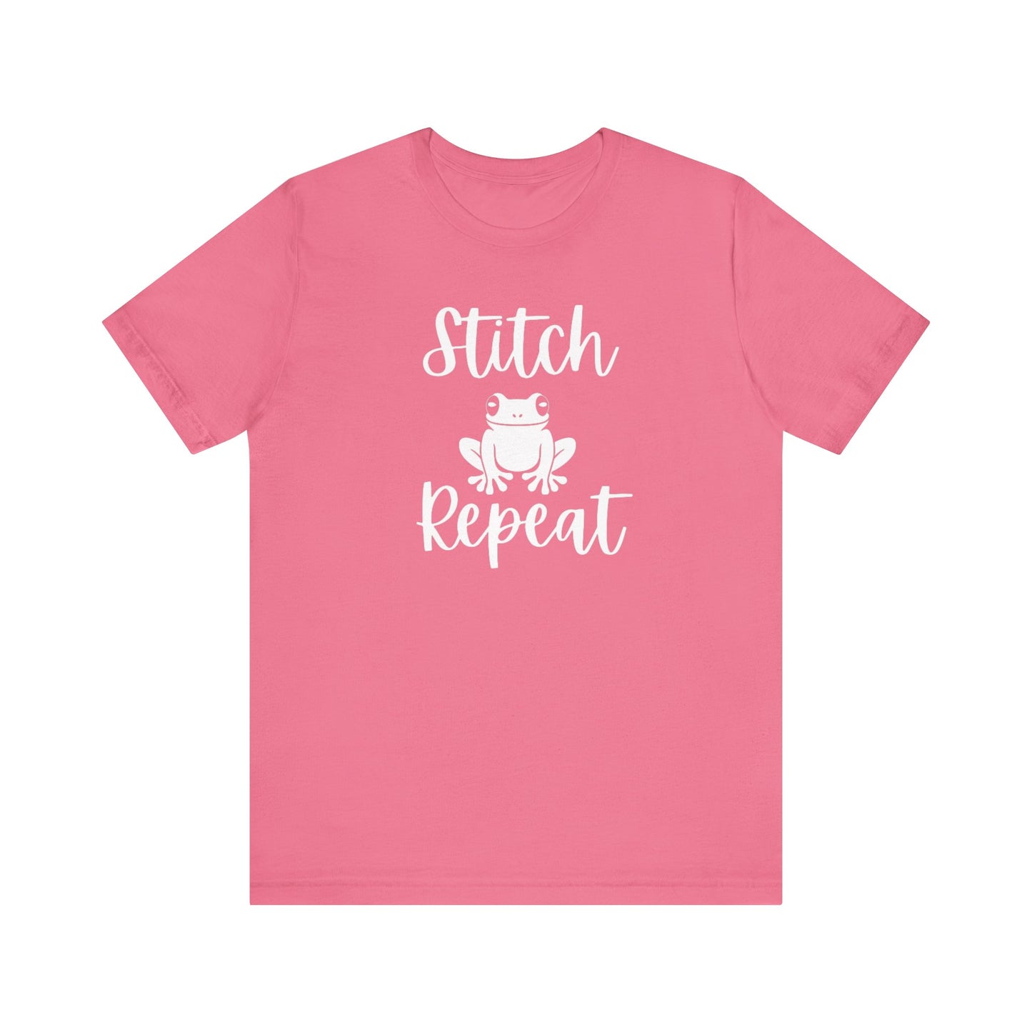 Stitch Frog Repeat, Cross Stitch Shirt, Unisex, T-Shirt, Stitching Shirt, Frog Shirt