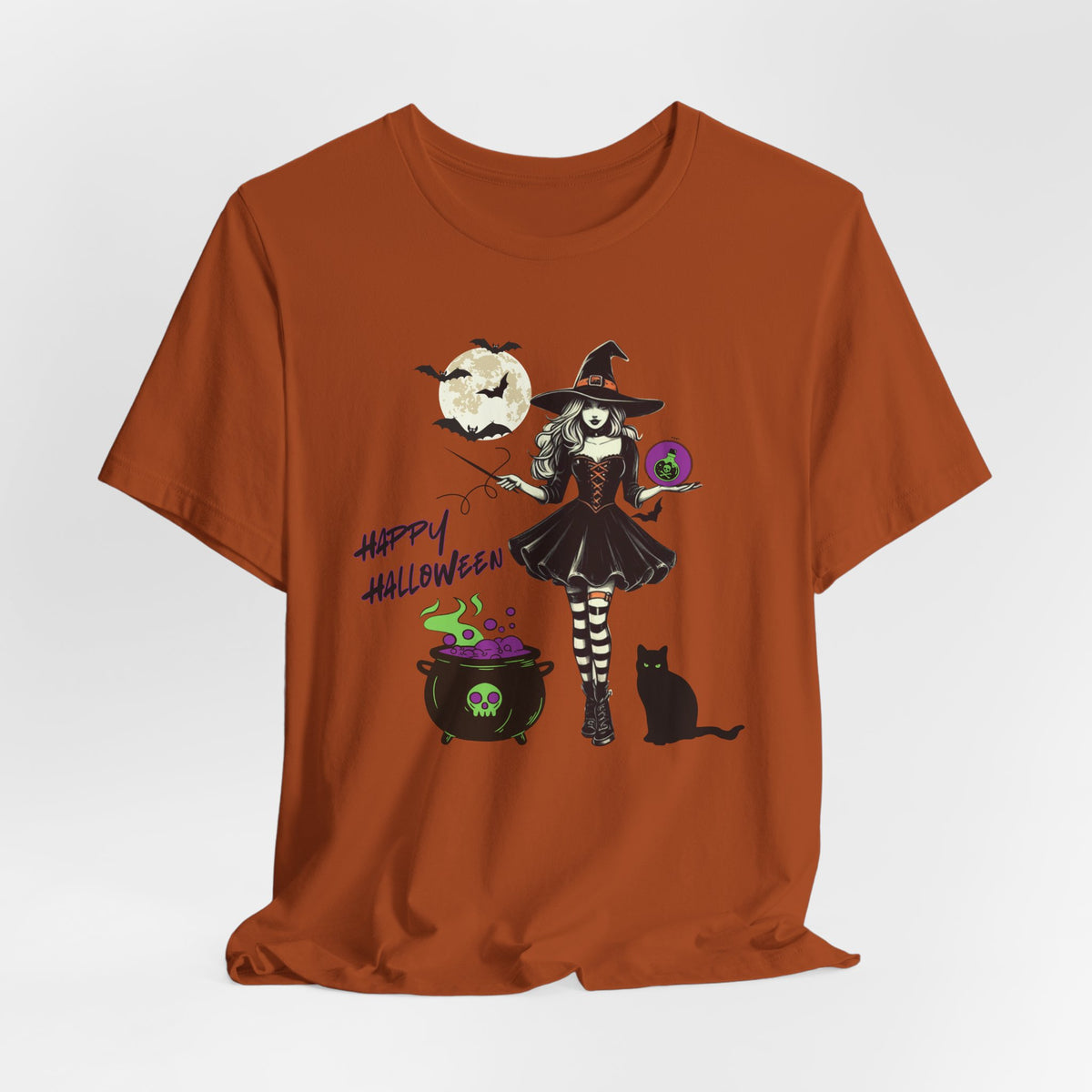 Halloween Witch Tee, Unisex Halloween Shirt, Spooky Shirt, Holiday Apparel, Pumpkin Patch T-shirt, Gift for Witch Lovers