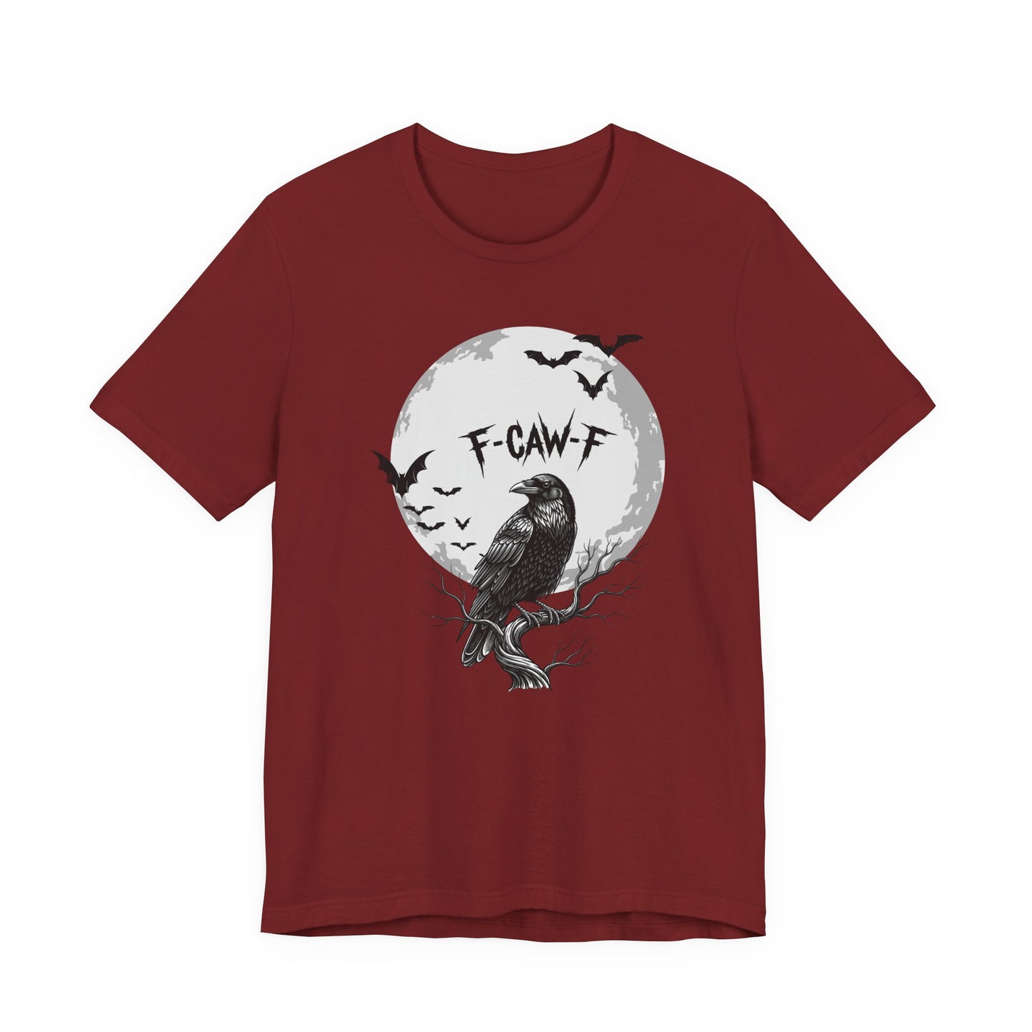 Halloween Crow F Caw F Graphic Tee, Spooky Shirt, Unisex Halloween Shirt