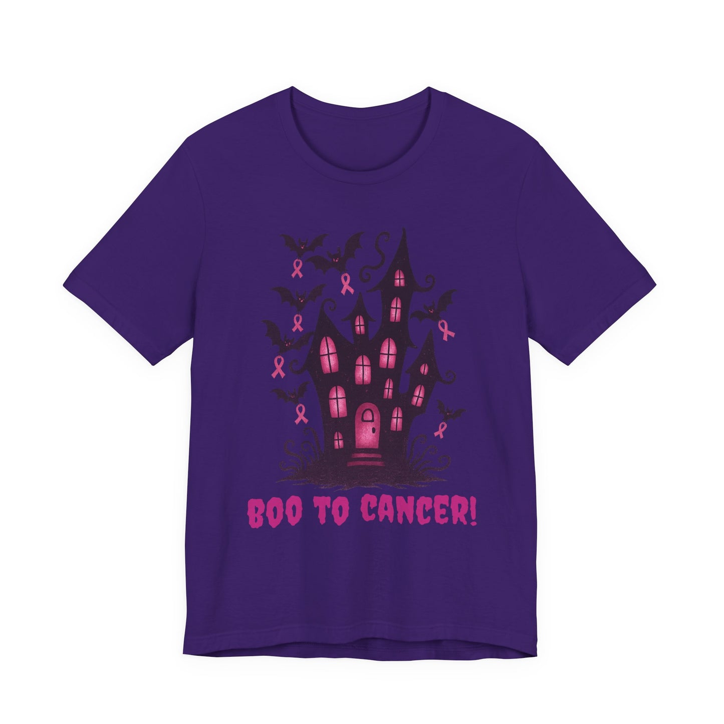 Boo to Cancer, Breast Cancer Awareness Tee, Support T-Shirt, Halloween Themed Breast Cancer Awareness Tee