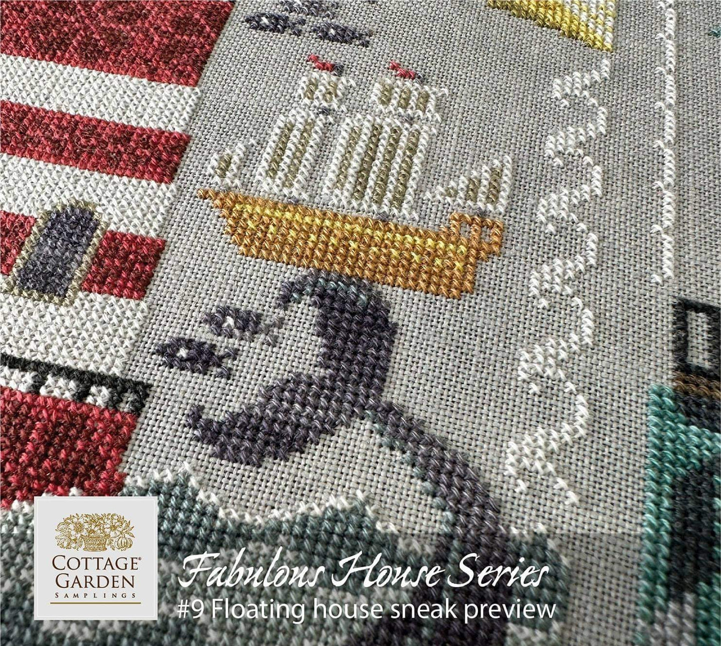 Lighthouse, Cottage Garden Samplings Fabulous House Series #8, NEW, Cross Stitch Chart, Pattern, Cross Stitching