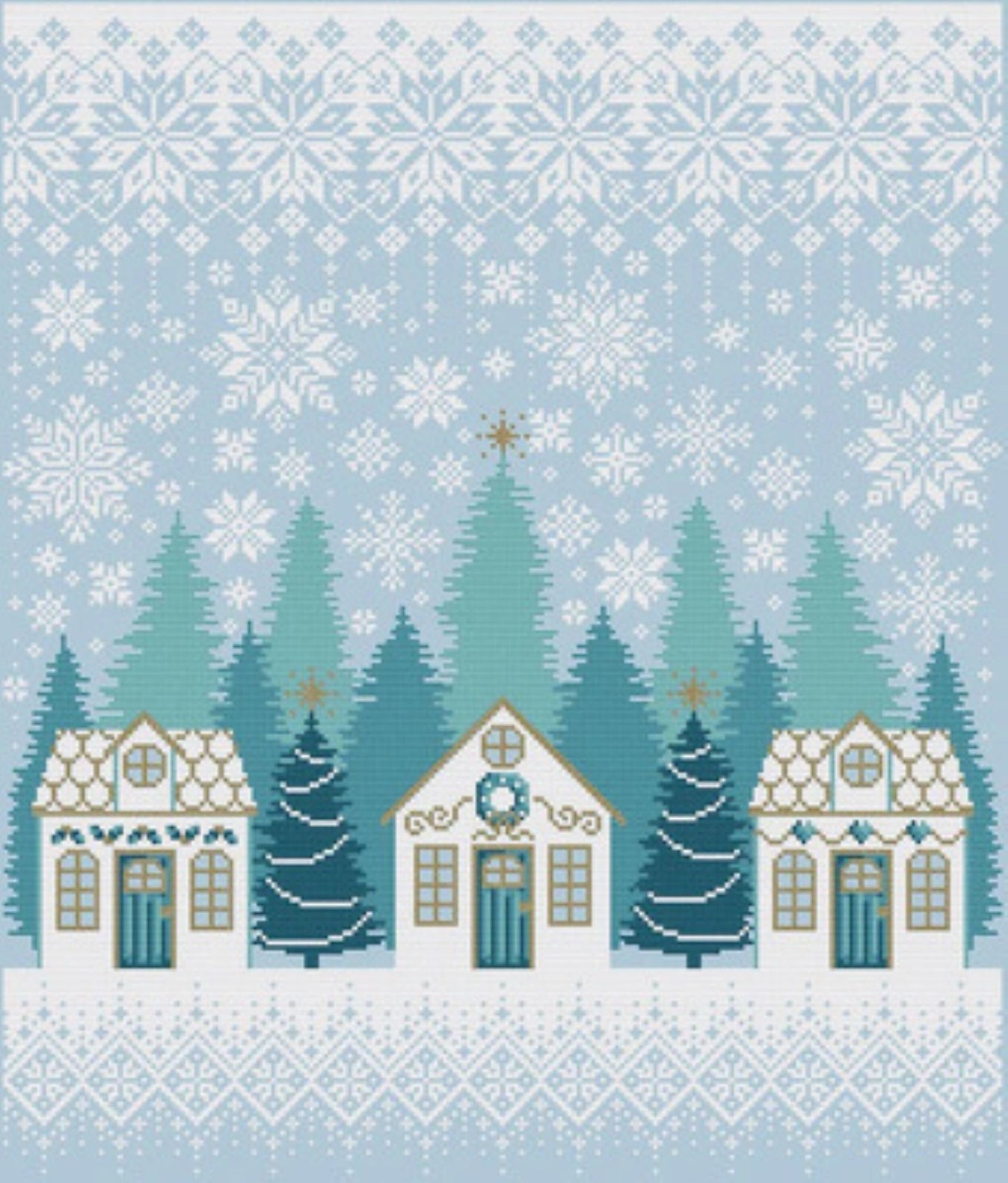 Shannon Christine Designs Snow Day, Cross Stitch Chart, Cross Stitch Pattern, Pattern Only