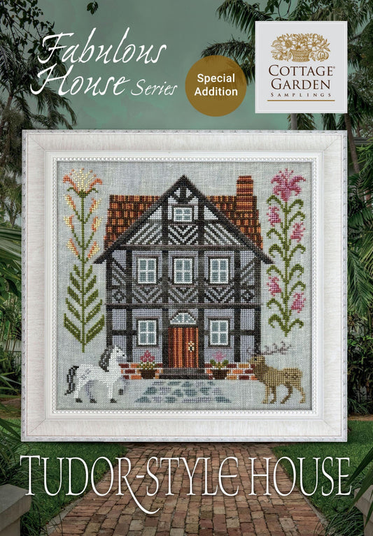 Tudor House, Cottage Garden Samplings Fabulous House Series #13, Special Edition, NEW, Cross Stitch Chart, Cross Stitching