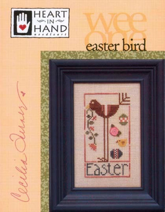 Heart in Hand, Easter Bird, Wee One, New, Cross Stitch Chart, Cross Stitch Pattern, Paper Pattern