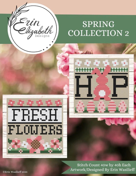 Erin Elizabeth Designs Spring Collection 2, Cross Stitch Chart, Cross Stitch Pattern, Pattern Only