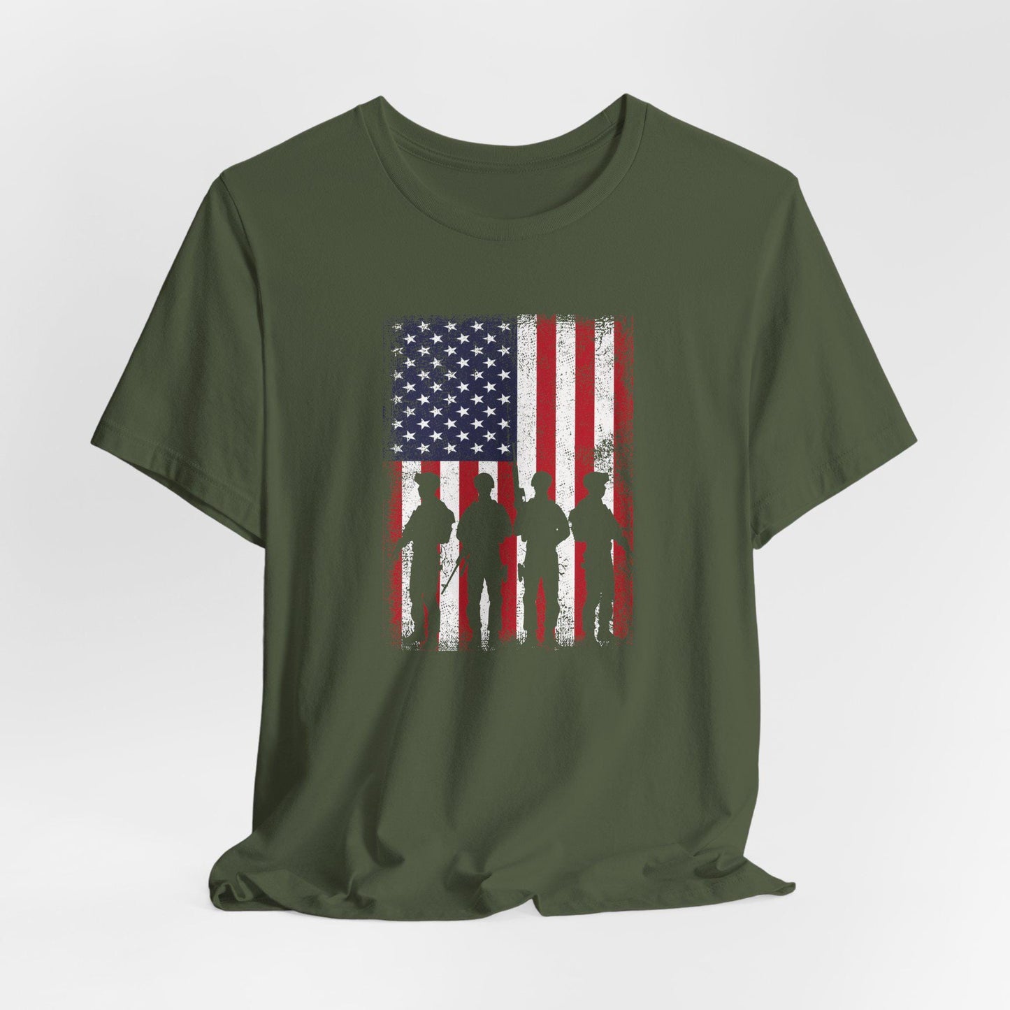 Patriotic T-Shirt, Red White Blue Graphic T-Shirt, Memorial Day T-Shirt, Independence Day, Veteran's Day