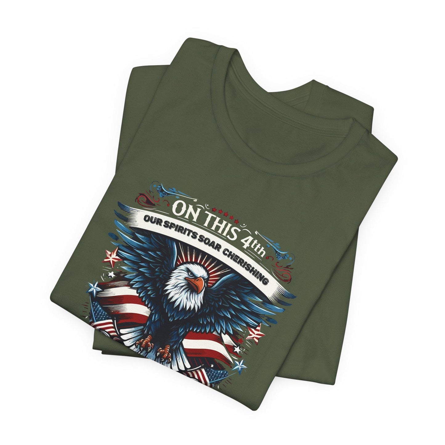 Patriotic Eagle T-Shirt, Memorial Day T-Shirt, Patriotic Military Graphic Shirt, Patriotic Flag, Independence Day, Veteran's Day