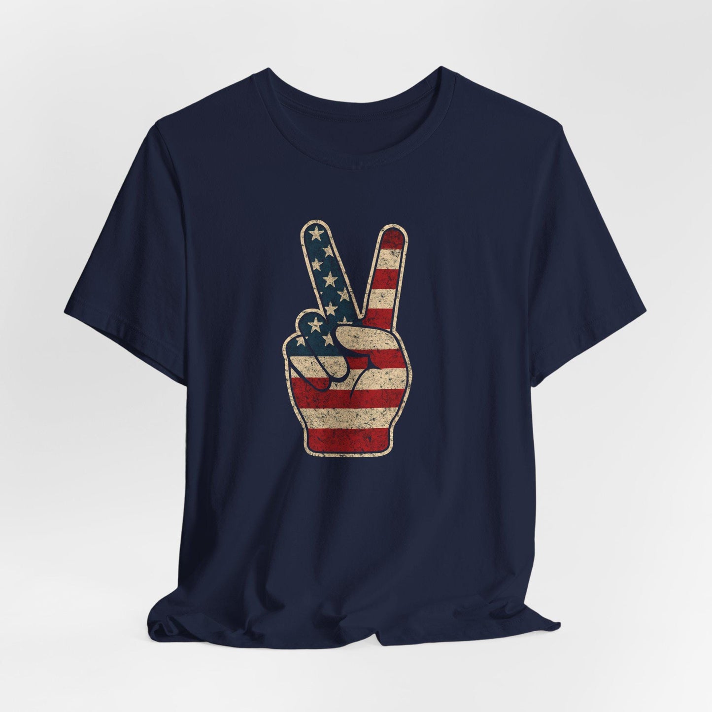 Patriotic Peace T-Shirt, Memorial Day T-Shirt, Patriotic Military Graphic Shirt, Patriotic Flag, Independence Day, Veteran's Day