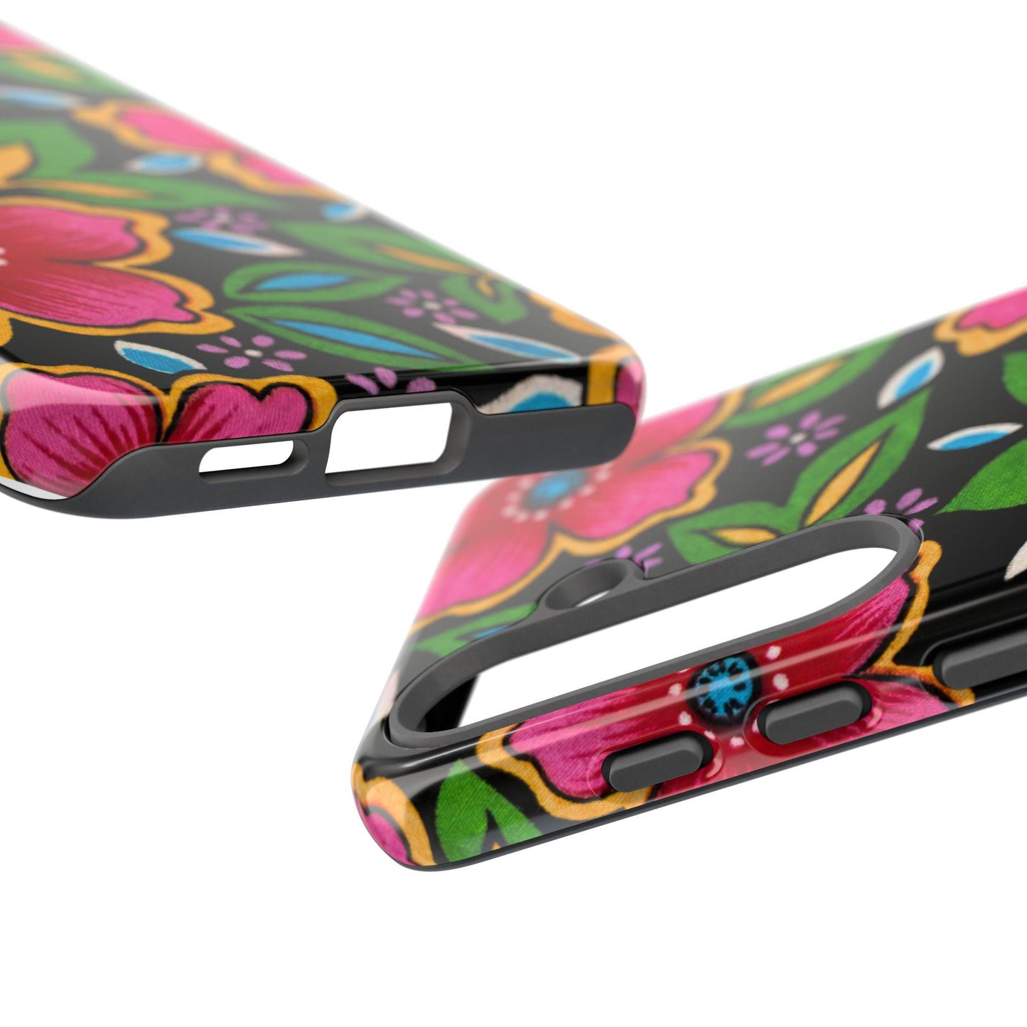Floral Phone Case, Tough Cases with Vibrant Flower Design, Samsung Galaxy S22 S23 S24 S25, Android Phone Case