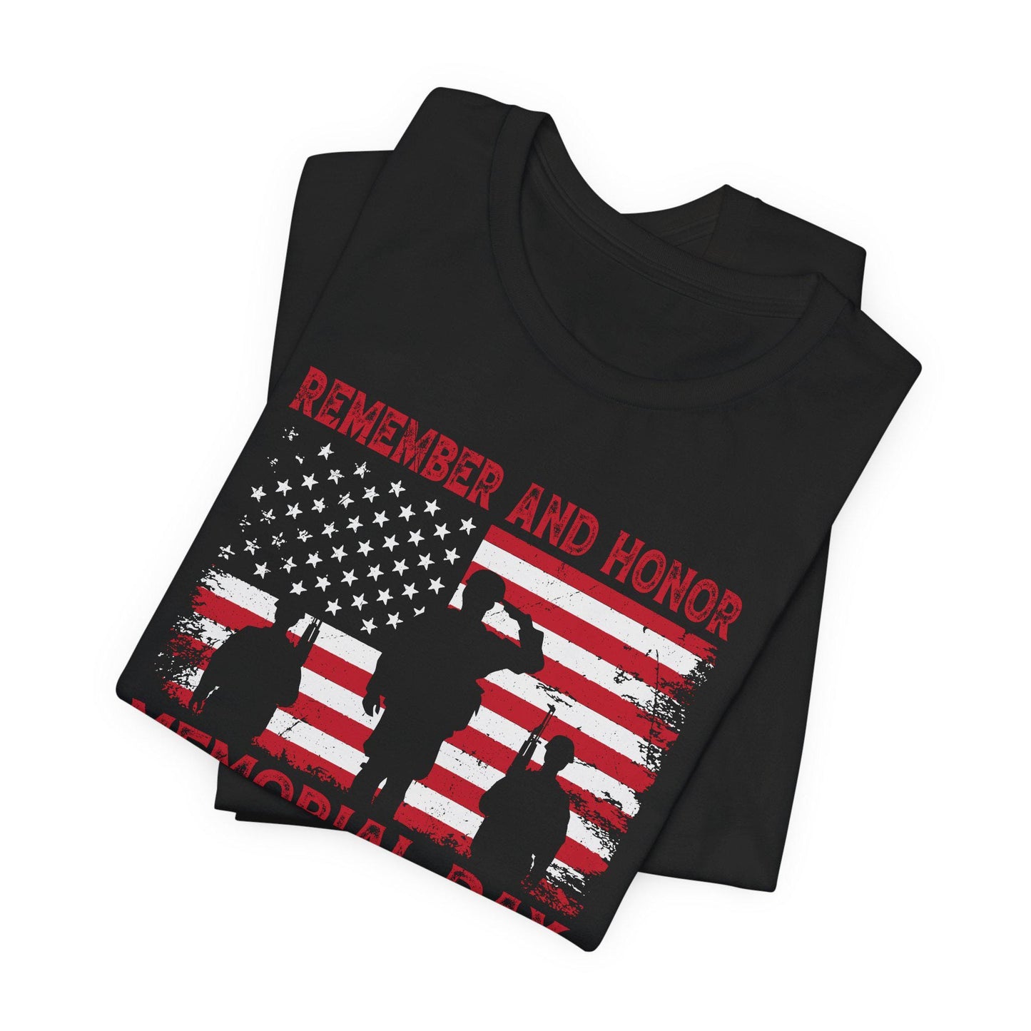 Memorial Day T-Shirt, Patriotic Short Sleeve Tee, Red White Blue Graphic T-Shirt, Independence Day, Veteran's Day