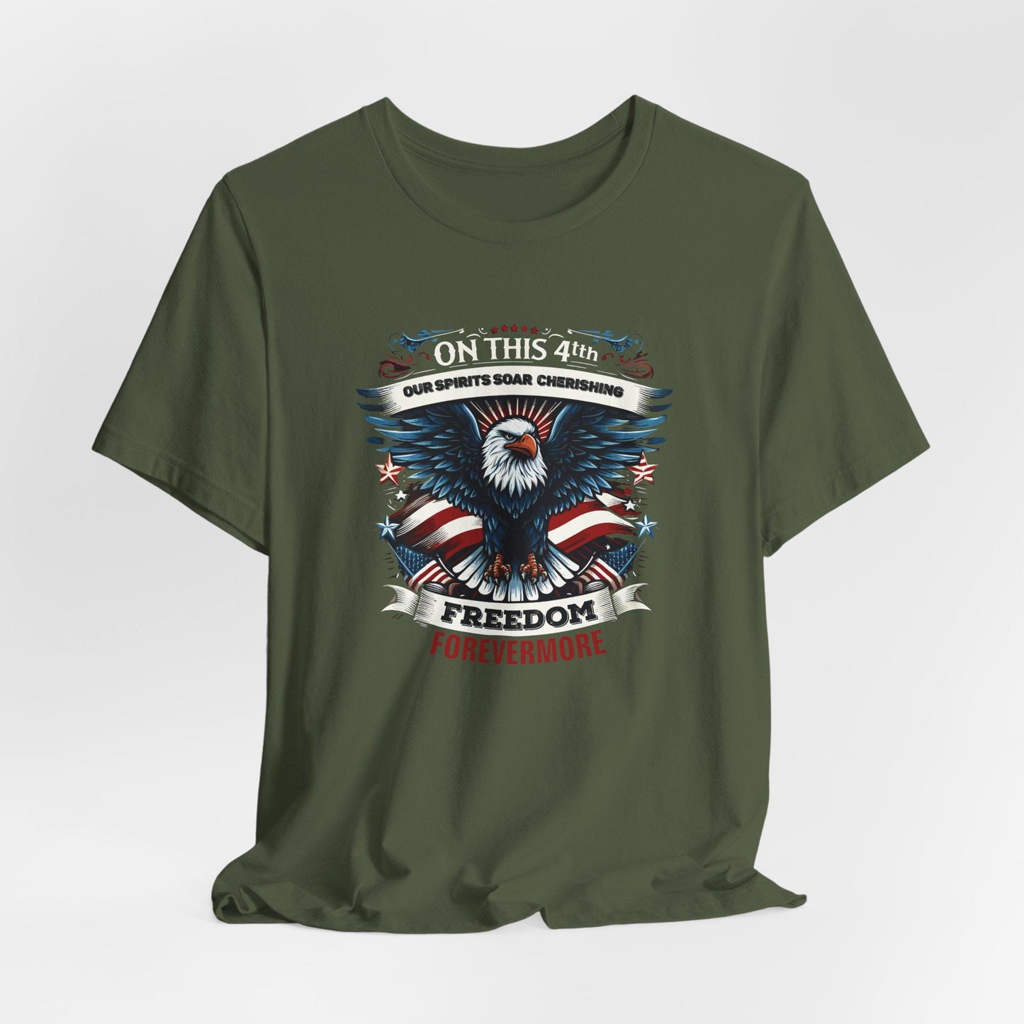 Patriotic Eagle T-Shirt, Memorial Day T-Shirt, Patriotic Military Graphic Shirt, Patriotic Flag, Independence Day, Veteran's Day
